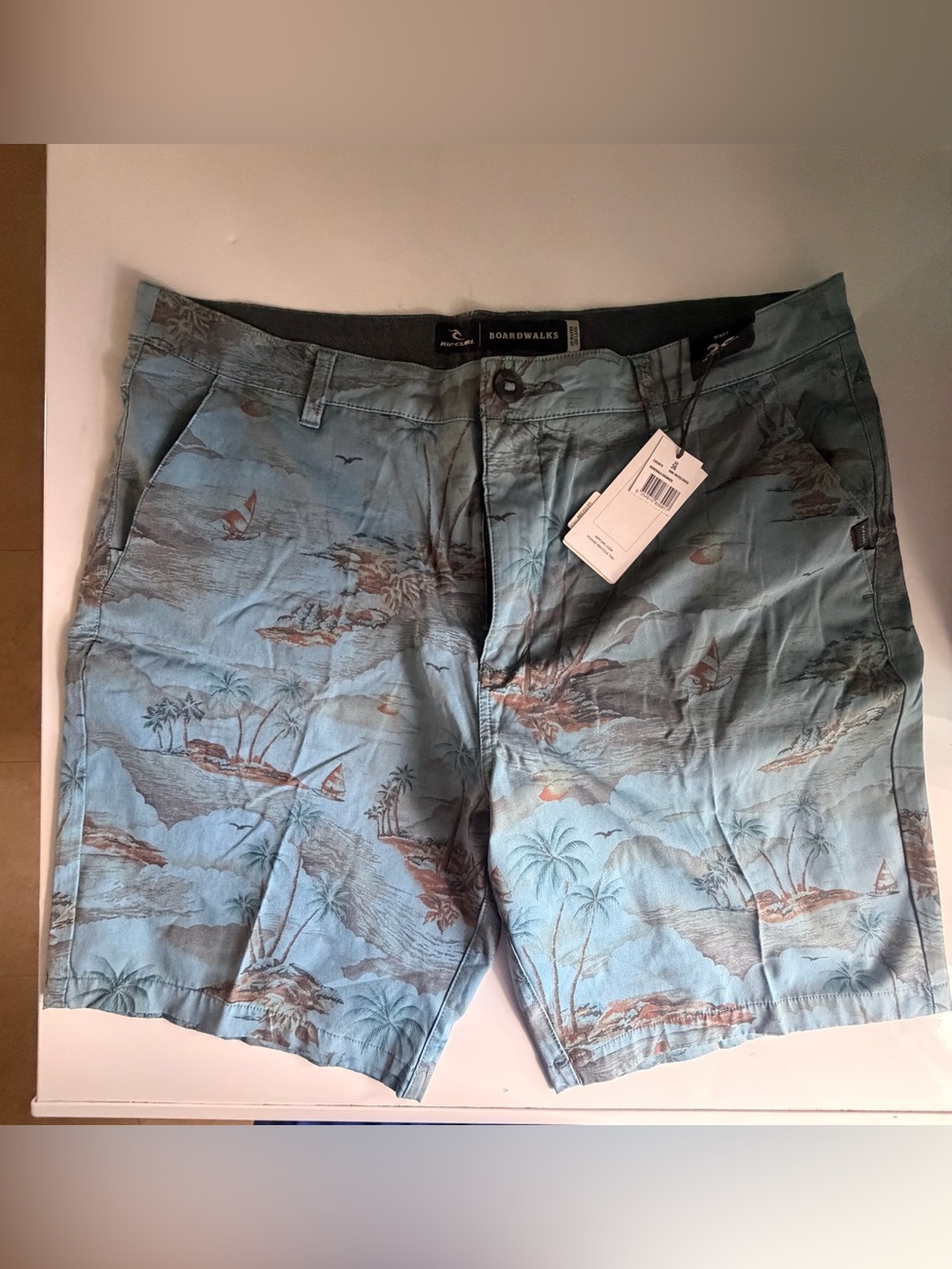 Rip Curl Teal Tropical Boardwalk Shorts